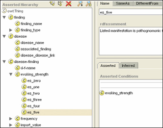 A screenshot of a computer medical diagnotic tool.